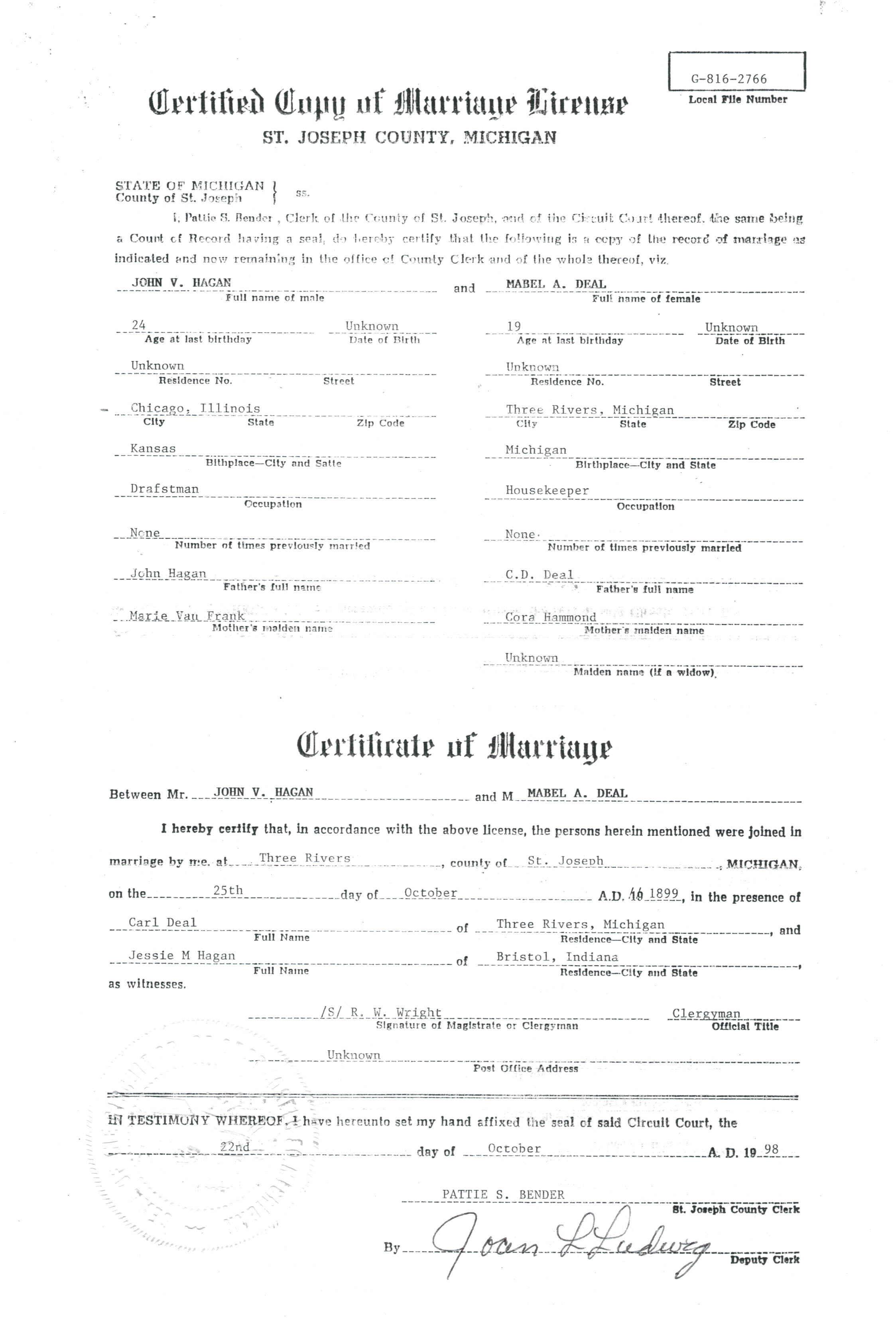 st joseph county indiana marriage license